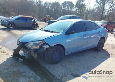 2014 Toyota Corolla L z USA, uszkodzony, nr VIN 2T1BURHE3EC139294